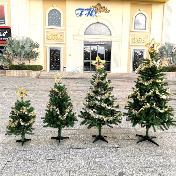 HỎA TỐC HCM Cây thông noel 90cm, 1m2, 1m5, 1m8 trang trí giáng sinh  ( hình thật )