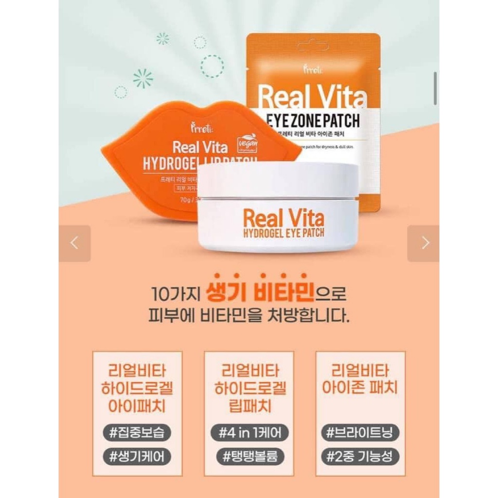 Mặt nạ mắt Prreti Real Vita Eye Zone Patch 30 miếng