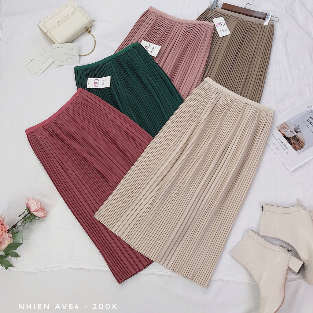 Chân Váy xếp Ly_Nhienvintage AV64 | BigBuy360 - bigbuy360.vn