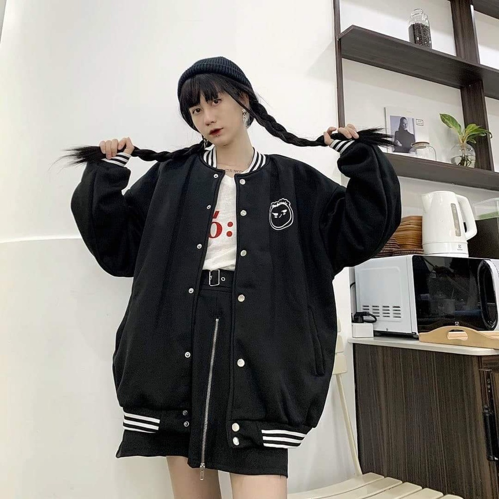 Áo khoác nỉ Bomber Angry Birds nam nữ from rộng unisex nỉ cotton Phong Cách Trẻ Trung, Cá Tính