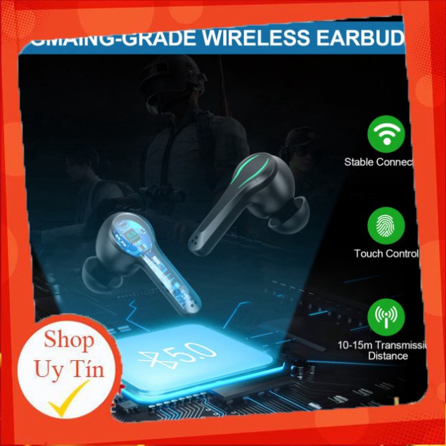 [Khuyến Mại] Tai Nghe Bluetooth Hydra Gaming 7.1 Green Led Chip PIXART Âm Thanh 9D Không Độ Trễ