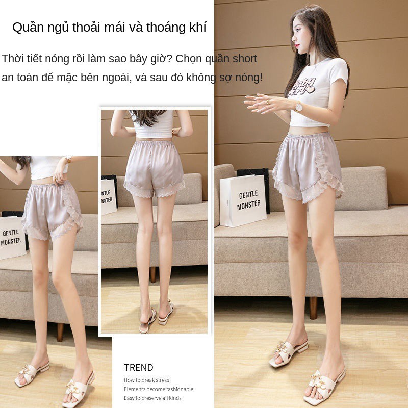 Quần an toàn ren Nam Cực phụ nữ có thể mặc legging jk chống hỏng và đồ ngủ bảo hiểm mùa hè không bị quăn