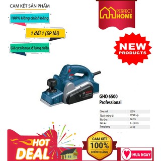 ⚡️Sale sốc⚡️ { Hàng chính_hãng}{Hàng_Chính hãng} Máy bào gỗ Bosch GHO 6500 CS: 650W - 82 x 2.6mm
