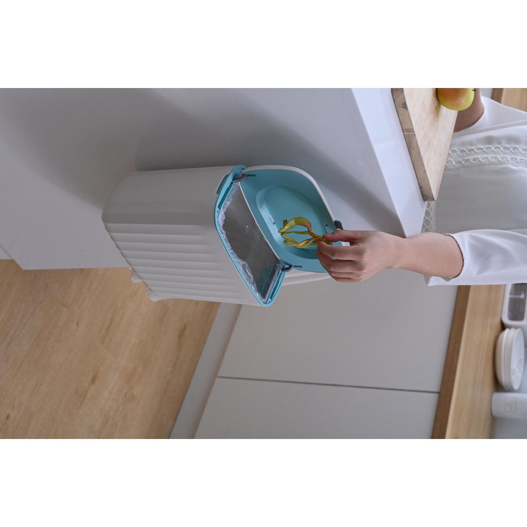 Thùng rác thông minh treo tủ bếp, thùng rác treo tường nhà vệ sinh inox 304 cao cấp tinh tế sang trọng ASSEL