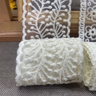 Ruy băng ren thêu hoa nhiều mẫu nhiều kích thước