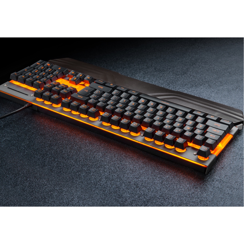 Bàn phím giả cơ JKEY SWOLF BLAZE 6 PK830 có led chống nước, chống va đập, có kê tay, bảo hành 12 tháng