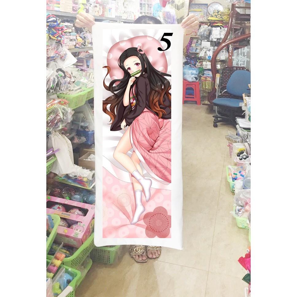 Gối ôm Kamado Nezuko kimetsu no yaiba 1mx40cm (Tặng 1 poster hoặc 1 huy hiệu)