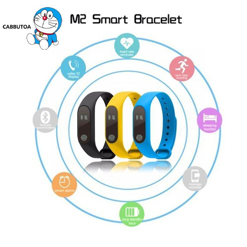 Đồng Hồ Đeo Tay Thông Minh M2 Theo Dõi Sức Khỏe Kèm Phụ Kiện Chất Lượng Cao