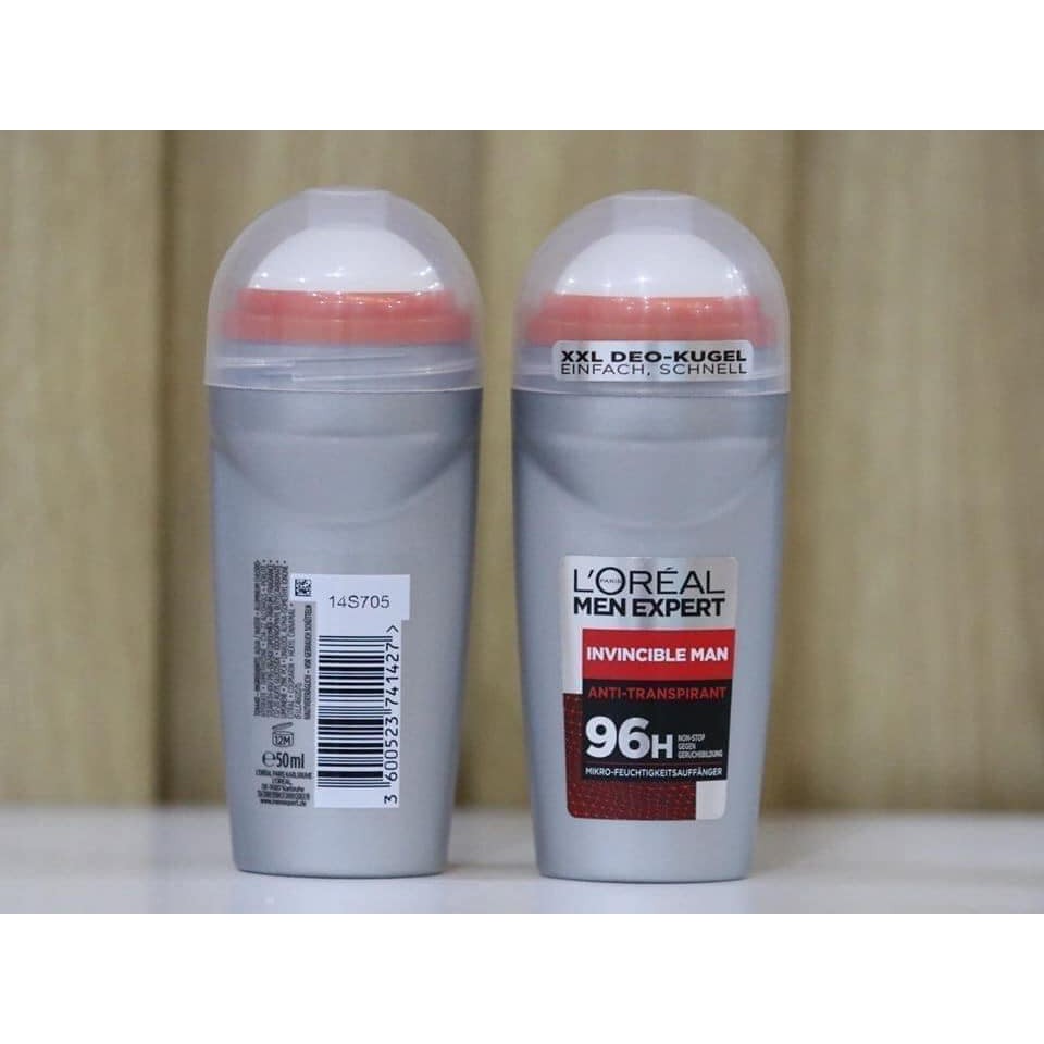 Lăn nách Loreal Men Expert dành cho Nam khử mùi hiệu quả lên tới 96h 50ml - Hàng Chính Hãng