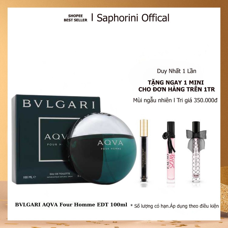 Nước Hoa BVLGARI, Nước Hoa Chính Hãng Bvlgari Aqva Pour Homme Cho Nam 100ml | Thế Giới Skin Care