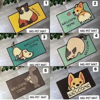 Thảm chùi chân sợi nhựa+ thảm tròn