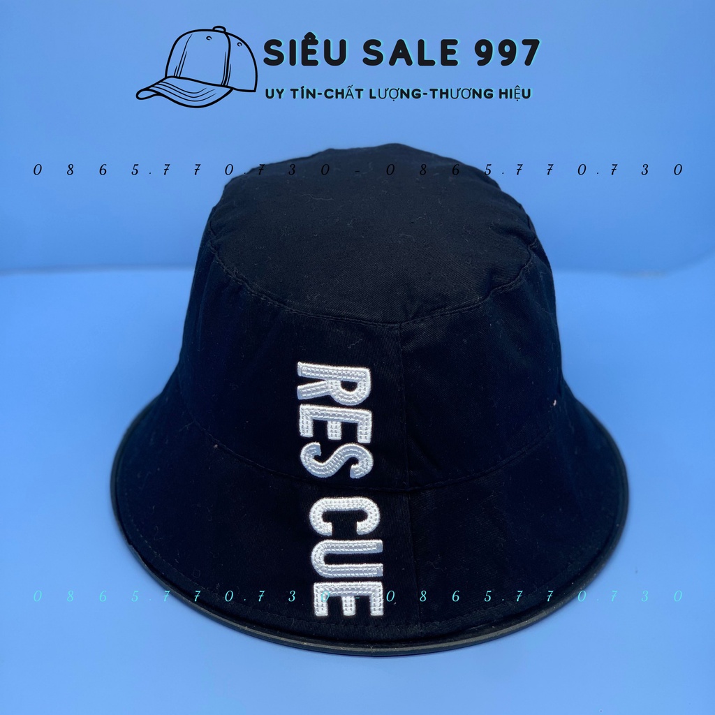 MŨ BUCKET CỤP KAKI RESCUE THỜI TRANG NAM NỮ PHONG CÁCH HÀN QUỐC