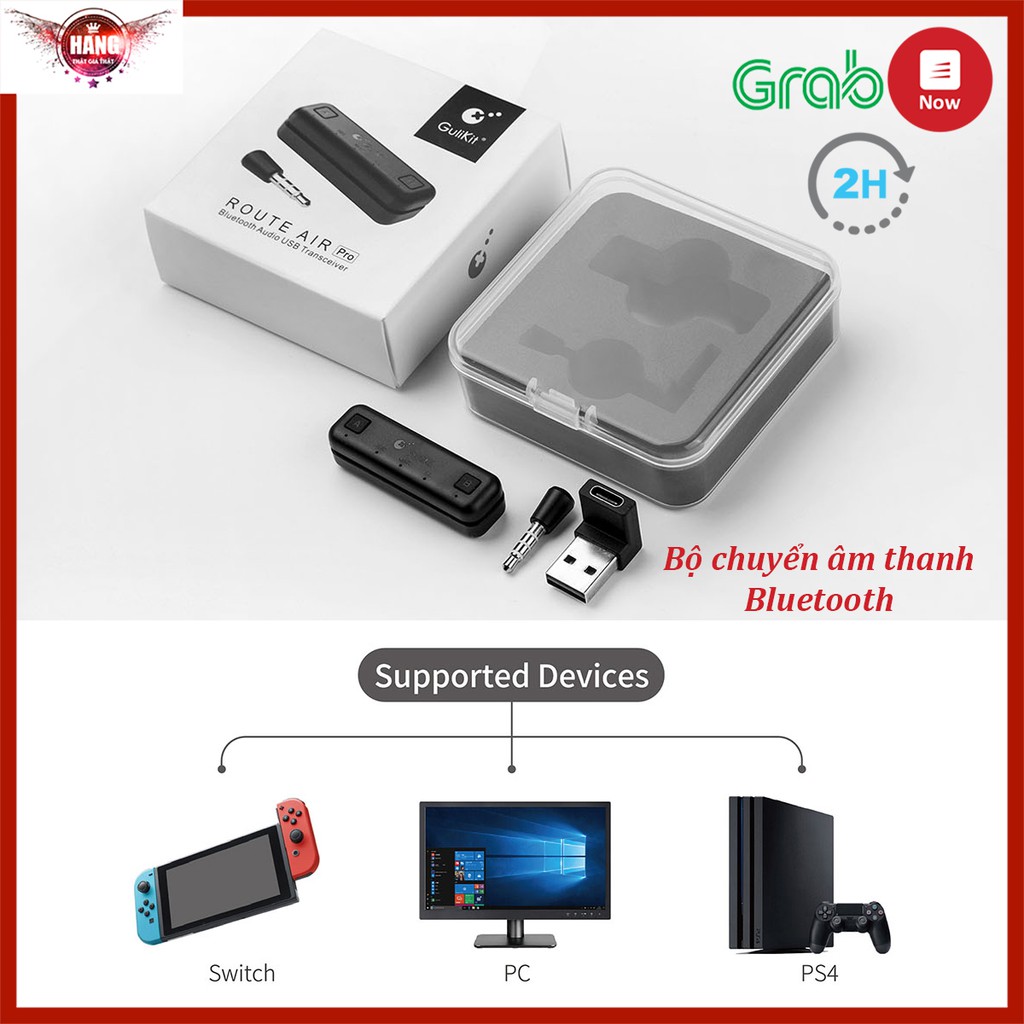 Gulikit NS07 Plus bộ chuyển âm thanh bluetooth cho Nintendo Switch, PS4, laptop