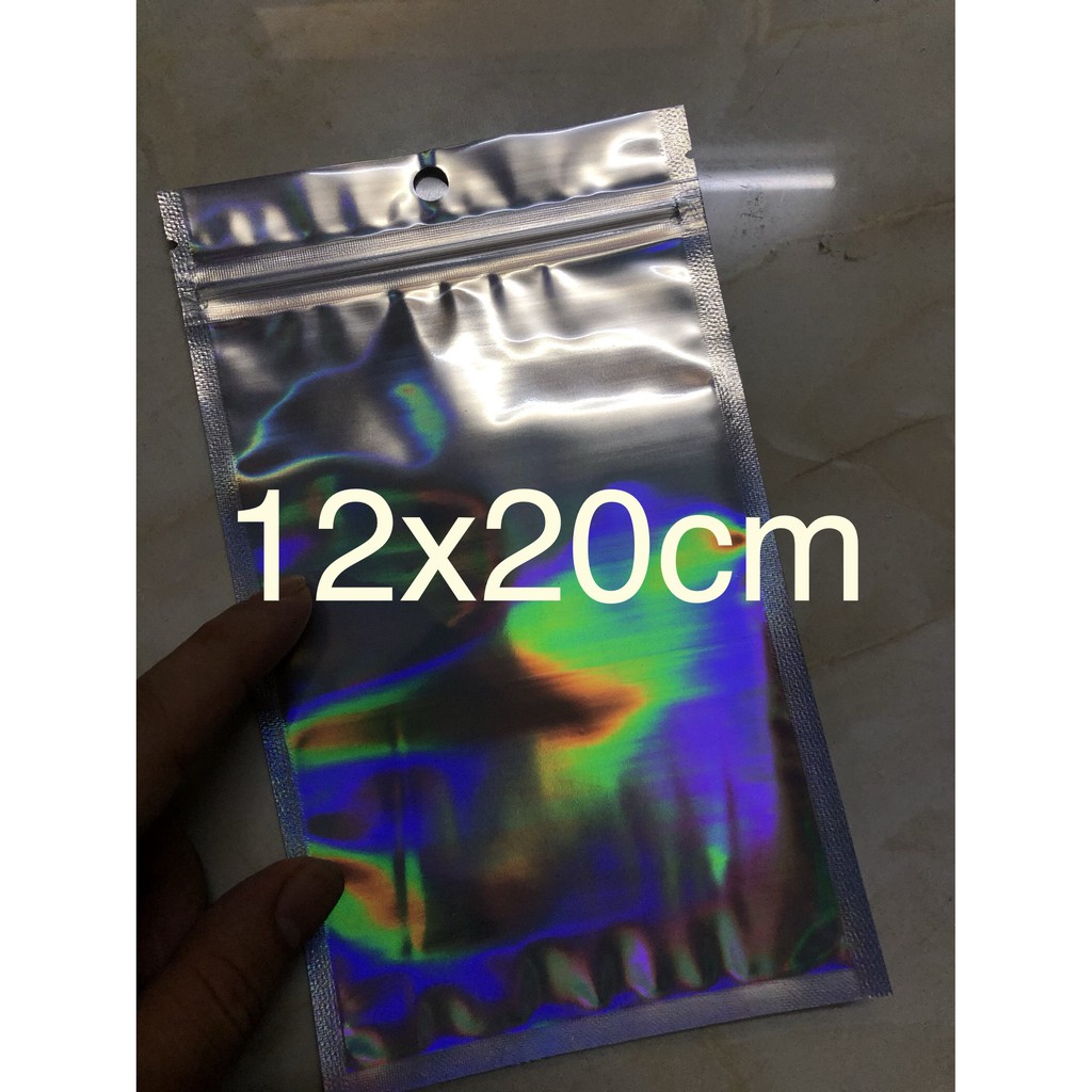 [CÓ SẴN] Túi zip hologram đựng đồ tiện dụng - Túi có khóa, nhiều size, nhiều màu để lựa chọn