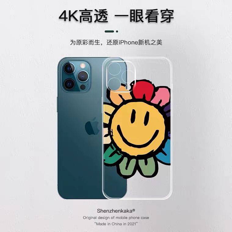 Ốp điện thoại silicone trong suốt hoạ tiết dễ thương thích hợp cho Iphone14 12pro XR 8plus 13 iPhone X Xsmax 6 7 11 IH2f