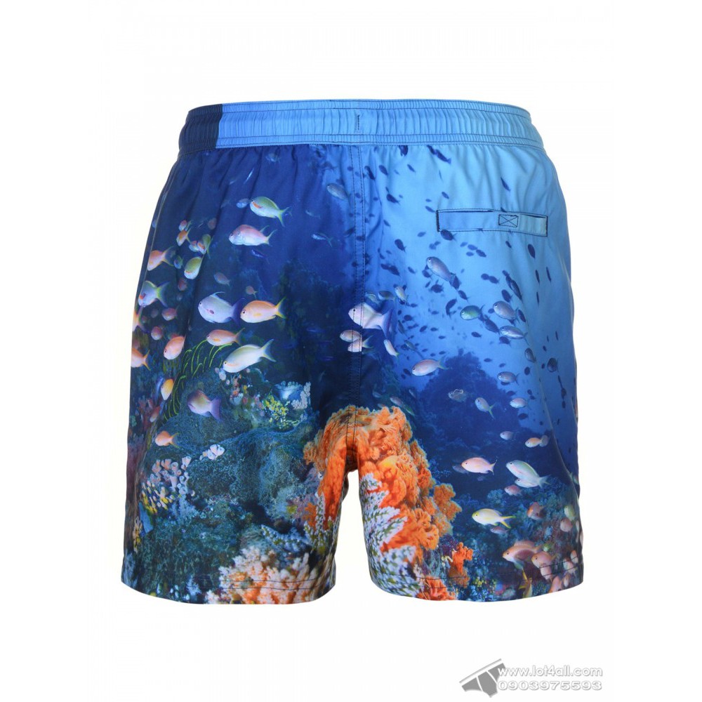 [AUT.] Quần đi biển Pierre Cardin Photo Swim Short Ocean