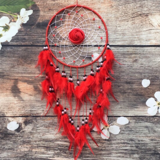 Dreamcatcher Đỏ Tươi ( kích thước 18cm )