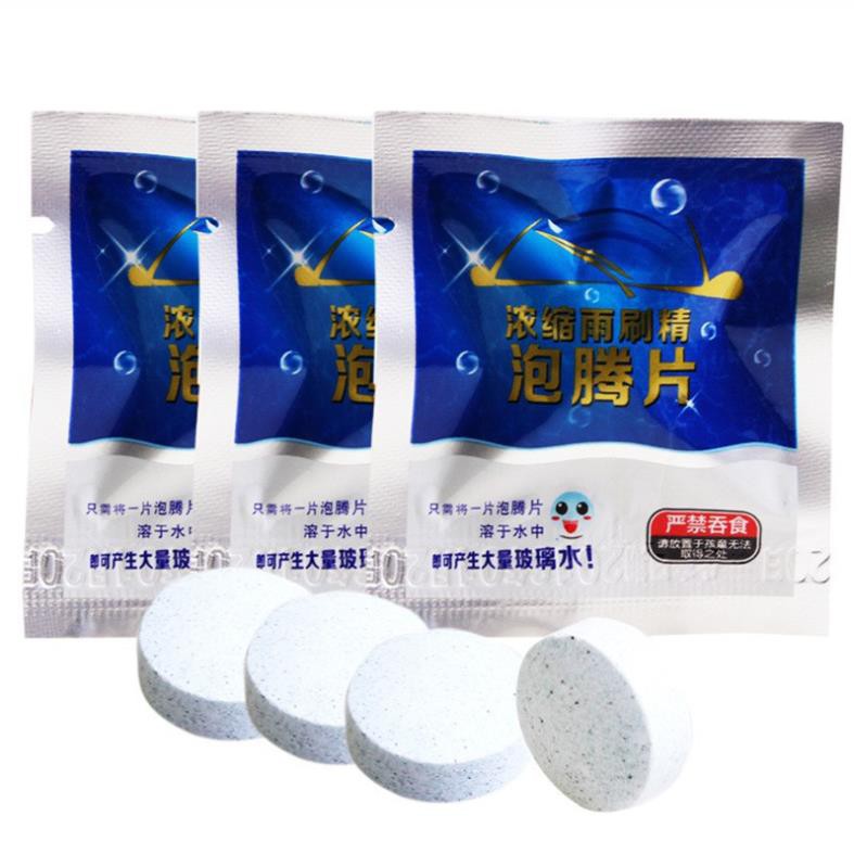 50 VIÊN SỦI Loại 2 Viên Sủi Nén Pha Nước Rửa Kính Ô tô Tiện Dụng (1 Viên = 4L Nước)