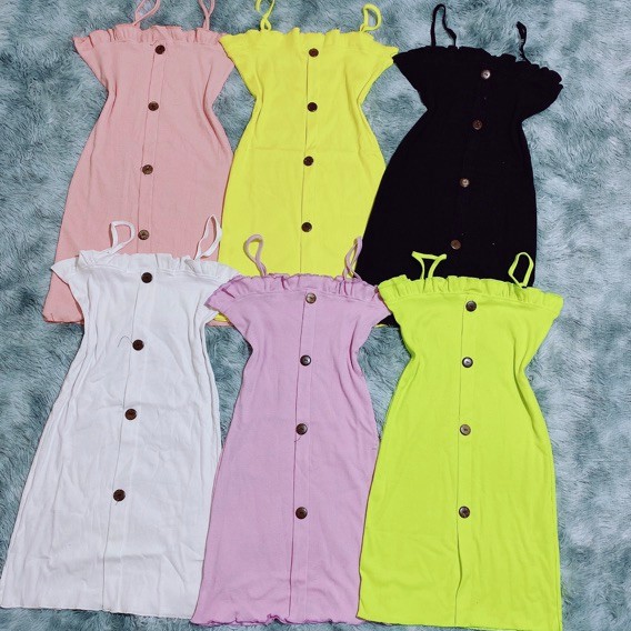 Đầm 2 dây body viền bèo (Video) | BigBuy360 - bigbuy360.vn