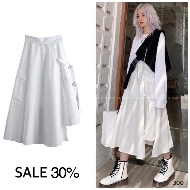 TÁCH LẺ SET CHÂN VÁY Y2K HOT TREND XẾP LY DÀI