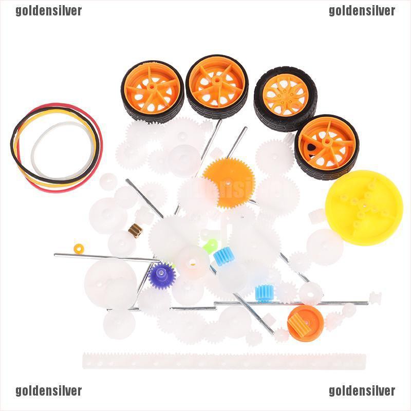 [gold] Set 78 Bánh Răng Đồ Chơi Bằng Nhựa DIY Cho Mô Hình robot