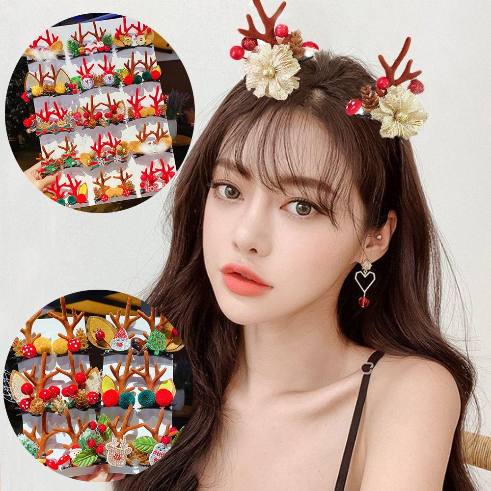 Bộ 2 Kẹp Tóc Phong Cách Giáng Sinh Dễ Thương