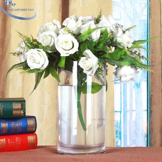 Bình Bông Lọ Hoa Thủy Tinh Trang Trí D12CM * H50CM