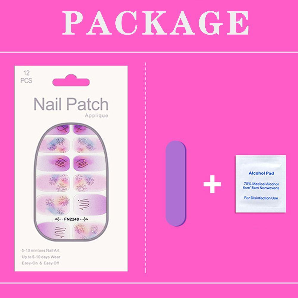 OCEANMAP Miếng Dán Trang Trí Móng Tay 3D Tự Dính Chống Thấm Nước Phong Cách Hàn Quốc Thanh Lịch Dành Cho Nữ