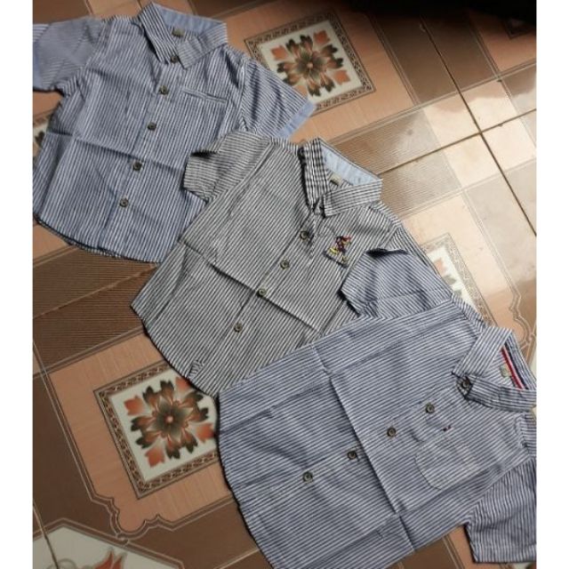 Áo sơ mi kẻ cho bé 0 đến 6 tuổi