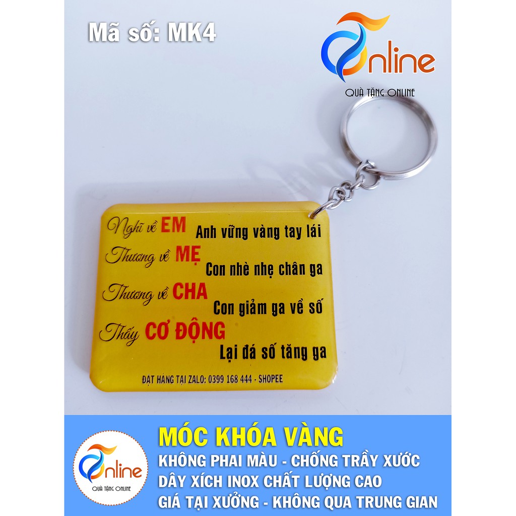 Móc khóa vàng VUI NHỘN - Móc Khóa in hình Hot Trend siêu Cute và Dễ thương - Giá rẻ.