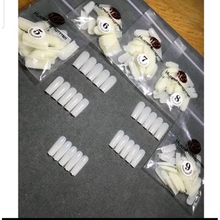 Móng úp lẻ size (5,6,7,8,9)túi 50 móng màu đục