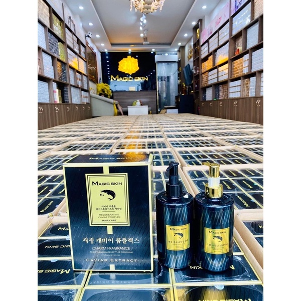 BỘ GỘI XẢ TÁI SINH TRỨNG CÁ TẦM MAGIC SKIN KÍCH THÍCH MỌC TÓC,GIÚP TÓC NHANH DÀI