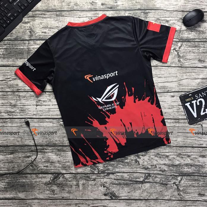 DEAL HOT- Áo thun game thủ thi đấu Free fire Esports nam ngắn tay Gamer