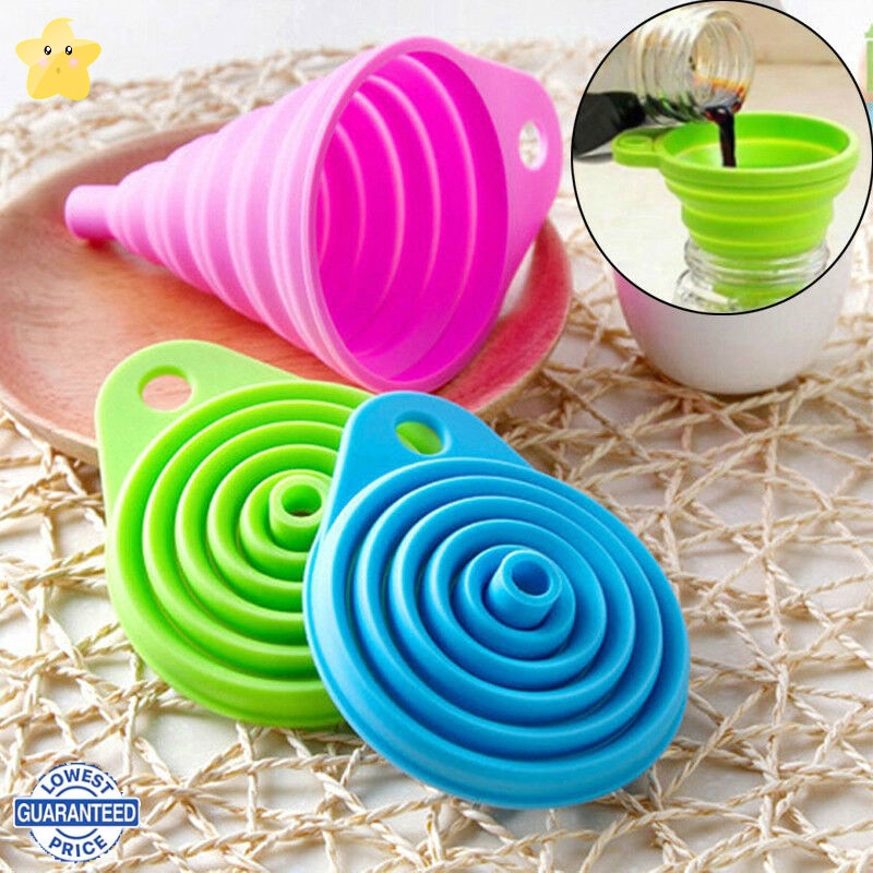 Phễu làm bằng silicone có thể gấp lại tiện dụng