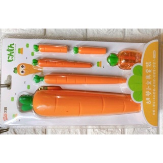 Combo dụng cụ học tập mẫu carrot cute