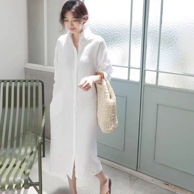 Đầm sơ mi quảng châu cao cấp 1sp | BigBuy360 - bigbuy360.vn