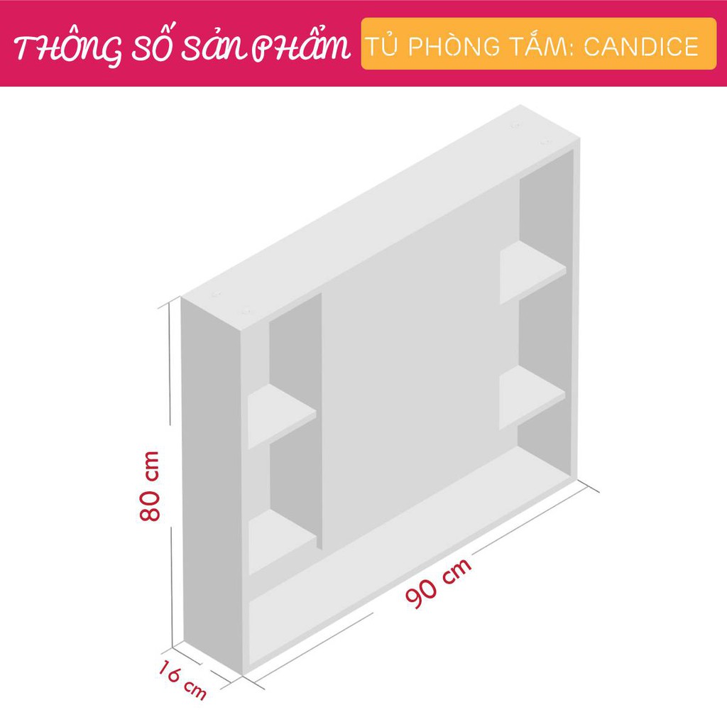 Kệ khăn tắm, mỹ phẩm gỗ hiện đại SMLIFE Candice | BigBuy360 - bigbuy360.vn