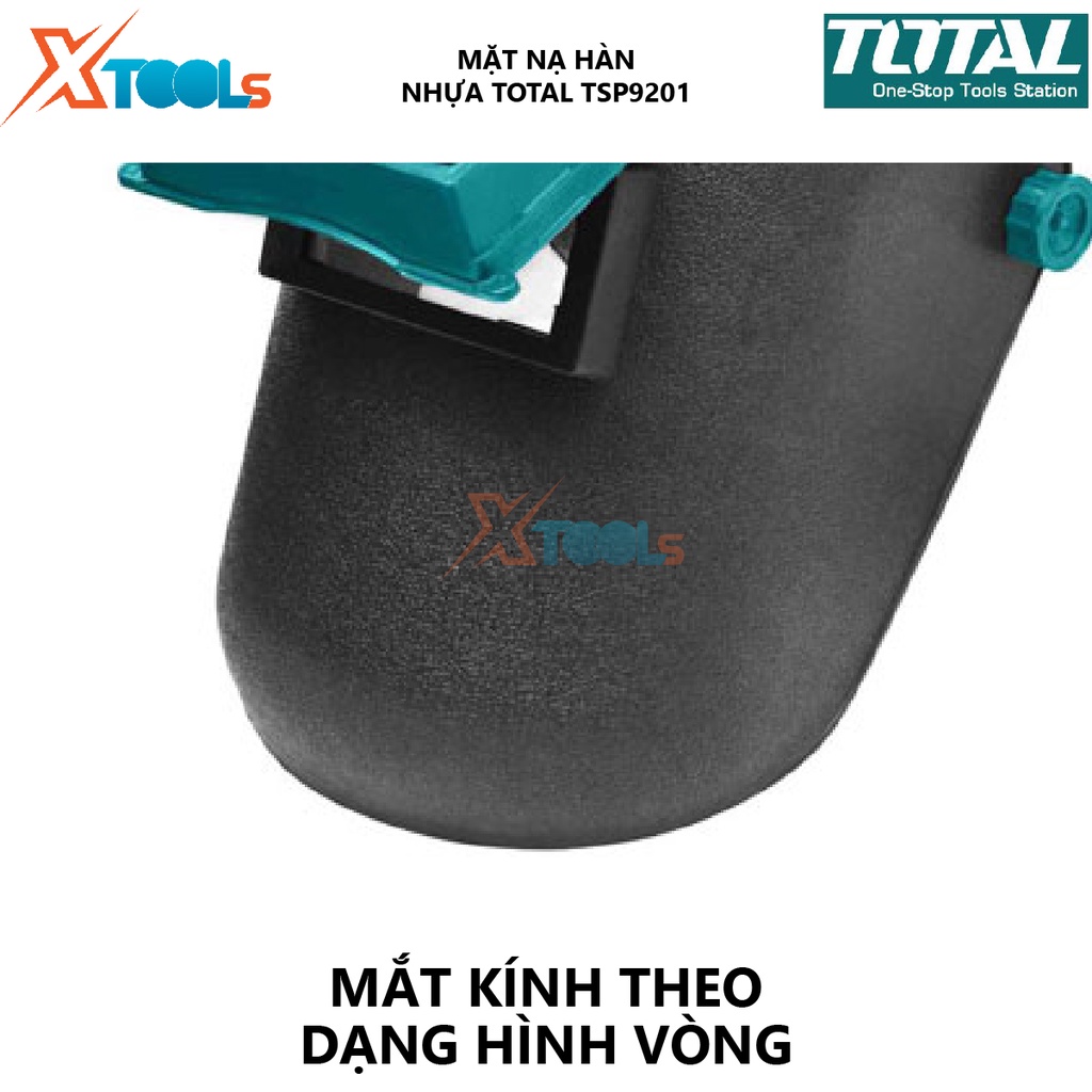 Mặt nạ hàn TOTAL TSP9201 mặt nạ hàn tự động Chất liệu 100% , Kích thước 108*50*3mm chống chói, chống tia cực tím