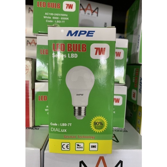 Đèn led bulb MPE 7W
