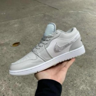 Giày thể thao Air Jordan 1 Low White Camo cổ thấp ảnh thật 100%