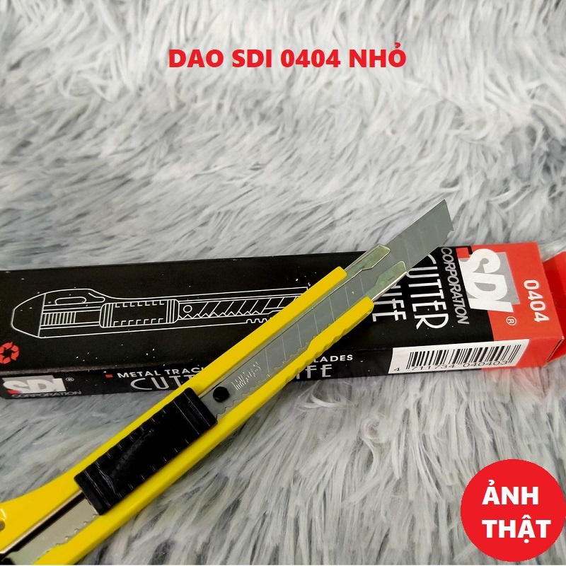 Dao Dọc Giấy - Dao Trổ SDI Nhỏ 0423 / To 0404 Tặng Kèm 1 Lưỡi Dự Phòng Loại Tốt, Siêu Bền-vanphongphamBL