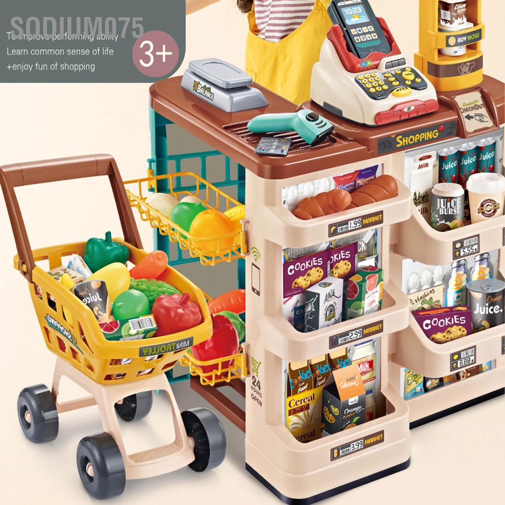 Có thể bán buôn Mô phỏng Đồ chơi Siêu thị Câu đố Giáo dục Quầy thanh toán Nhà cho Trẻ em mới biết đi Sodium075 Hàng giao ngay