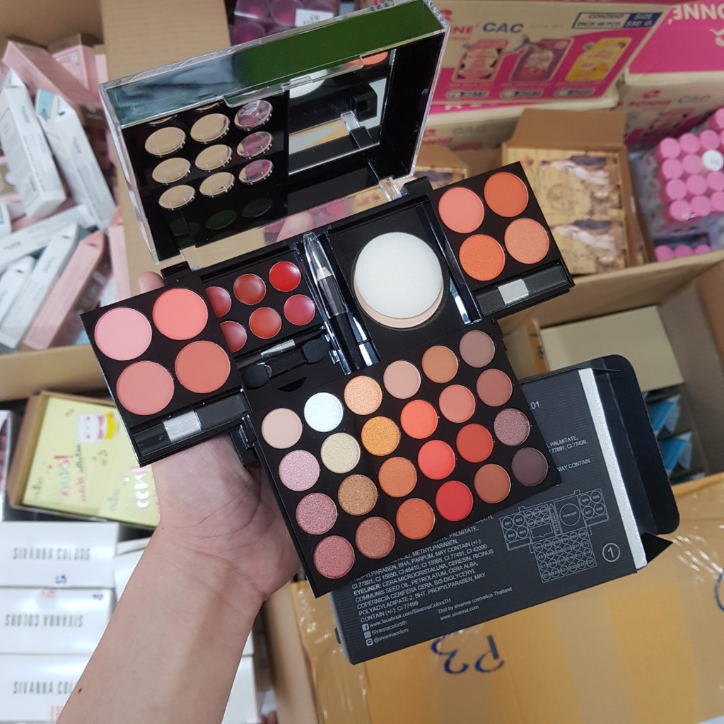 BỘ TRANG ĐIỂM - BỘ KIT TRANG ĐIỂM SIVANNA COLORS MAKE UP PALETTE DK212