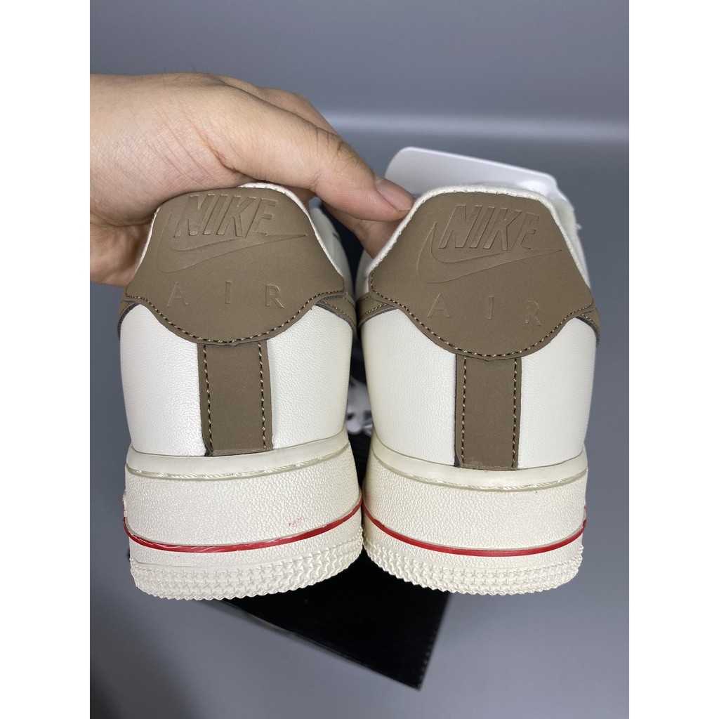 Giày Sneaker Nam Nữ Af1 Kem Vệt Nâu Fullbox, Giày Thể Thao Nam Nữ Mới 2021