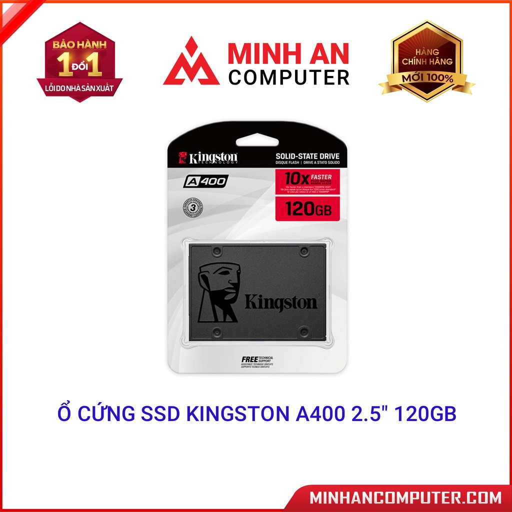 Ổ cứng SSD Kingston A400 2.5&quot; 120GB Hàng chính hãng