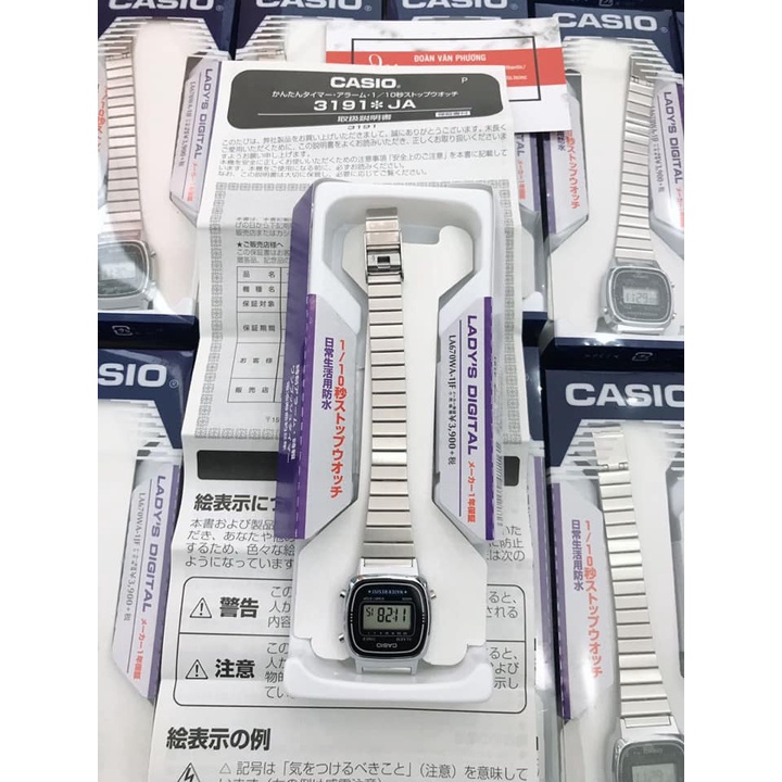Đồng hồ nữ Casio La670wa-1ef chính hãng xách tay Nhật