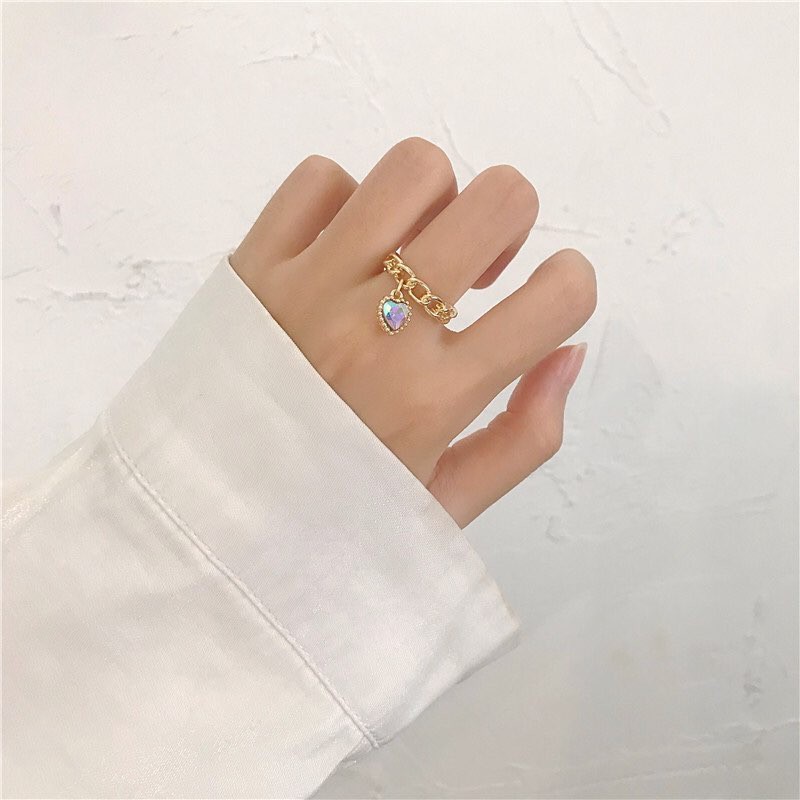 [HOT] ✨NHẪN TRÁI TIM TI TAN SIÊU BỀN KHÔNG GỈ CAO CẤP✨