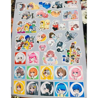 10-50 hình sticker hero team decal (random hình)
