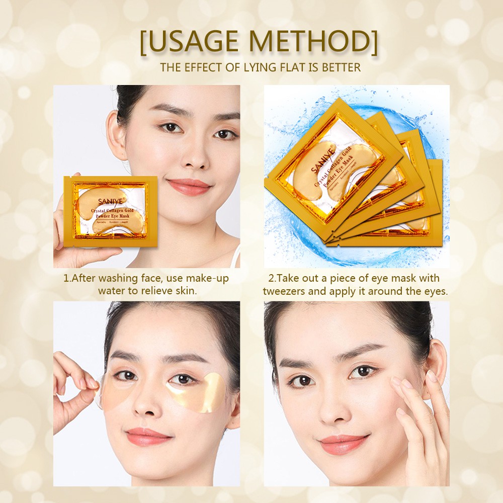 Mặt Nạ Mắt Collagen Loại Bỏ Quầng Thâm Chăm Sóc Da Mặt EM001 SANIYE