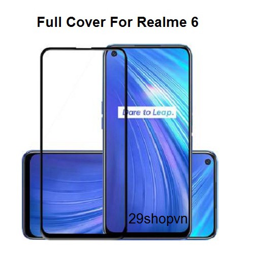 Kính cường lực full màn Realme 6